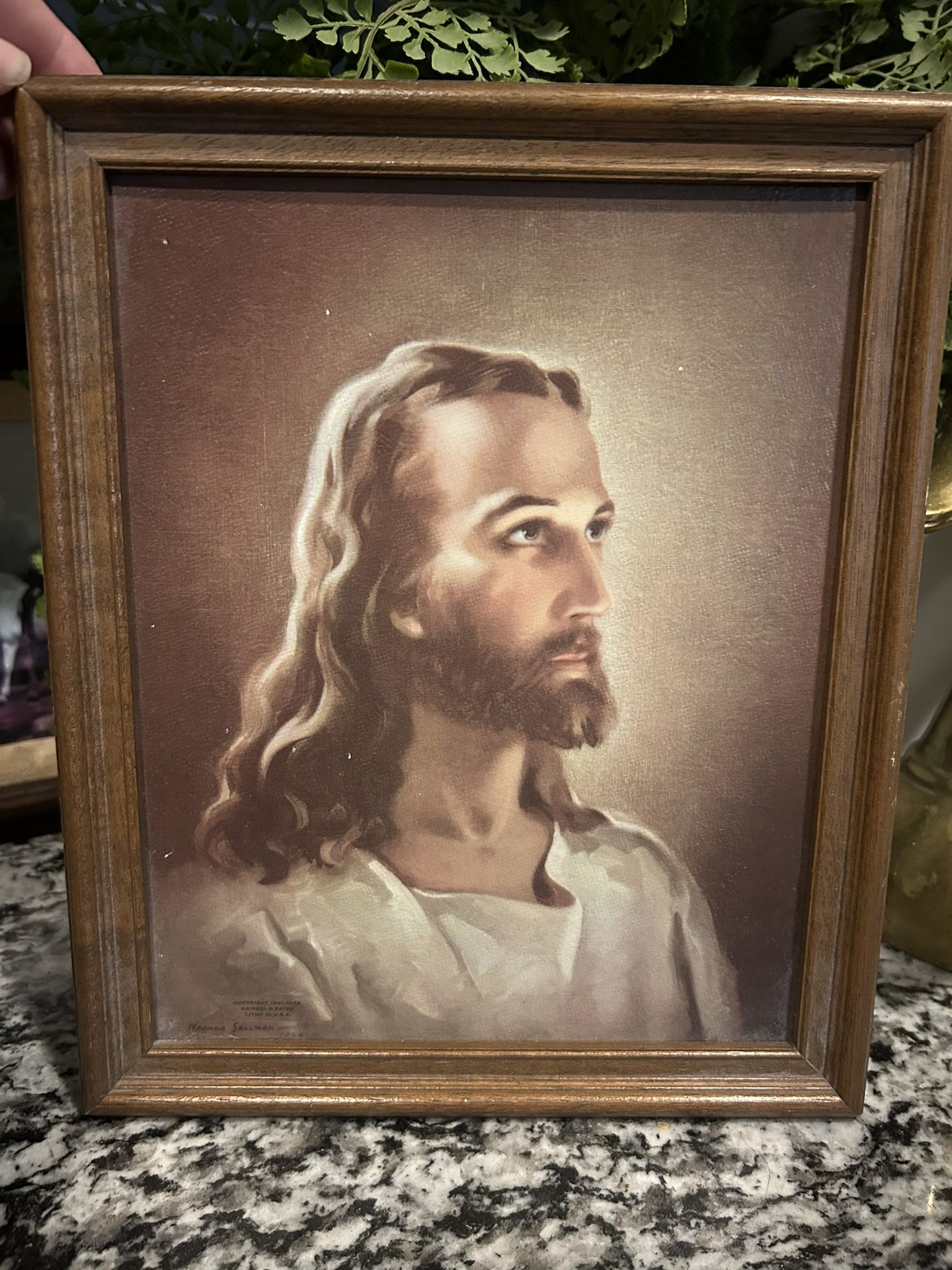 Vintage picture Of Jesus 1940