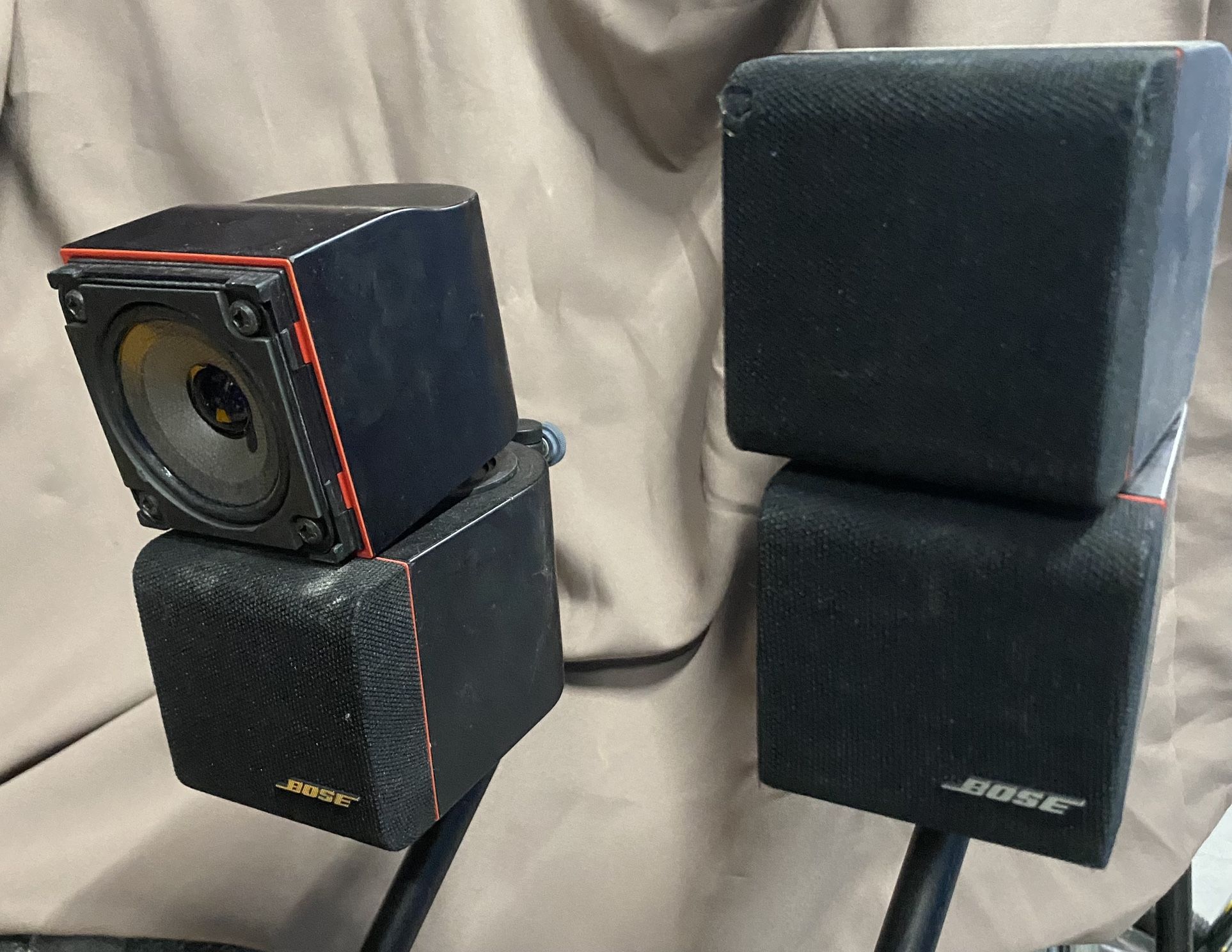 Bose Speakers On Black Stand Best Offer