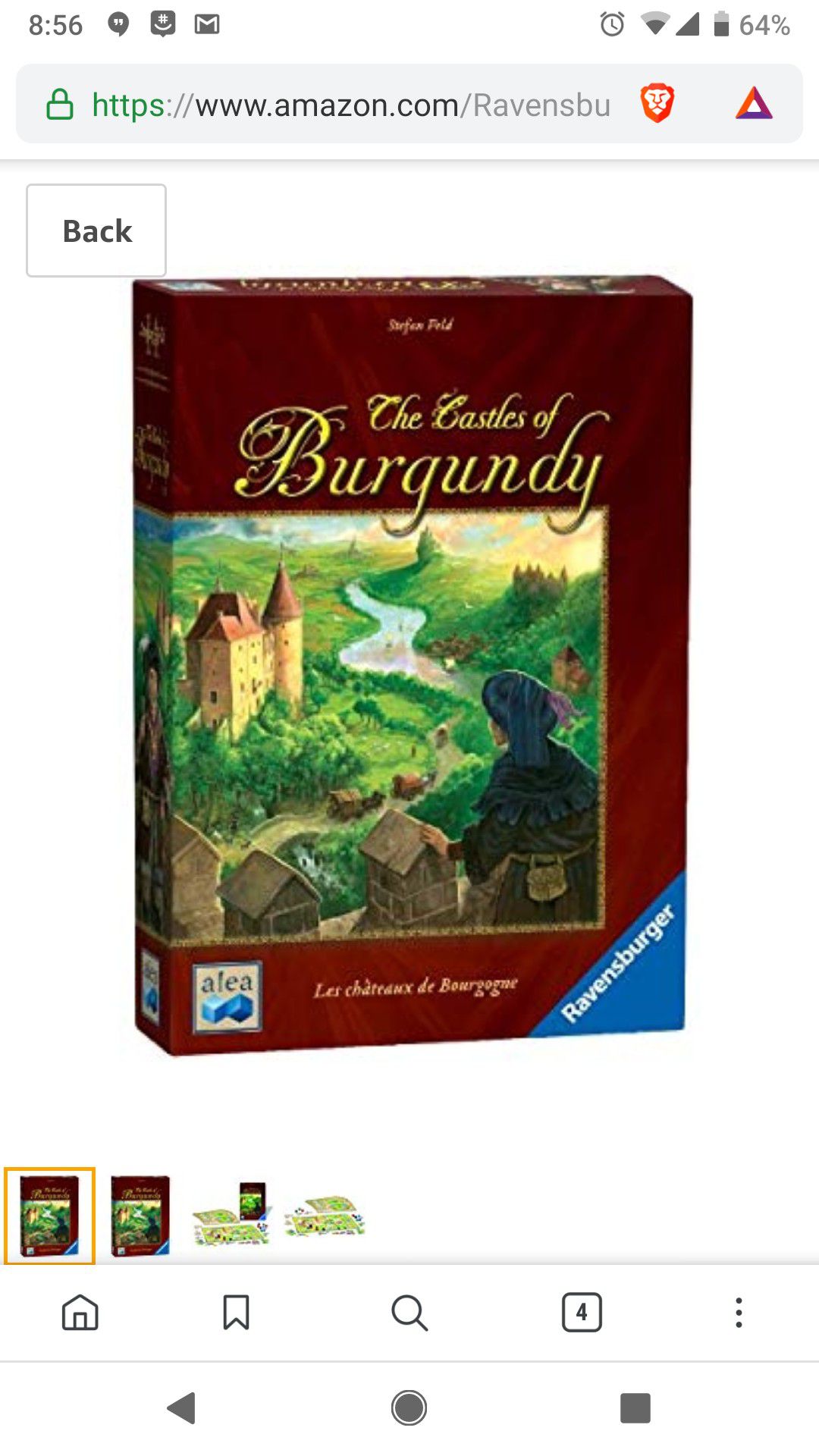 Castles of burgundy board game, new in shrink