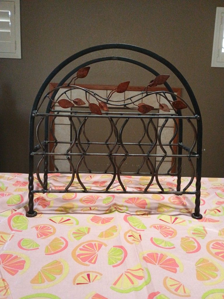 Wrought Iron Wine Rack