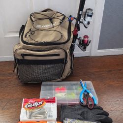MOVING SALE - Fishing Rods And Tackle Set