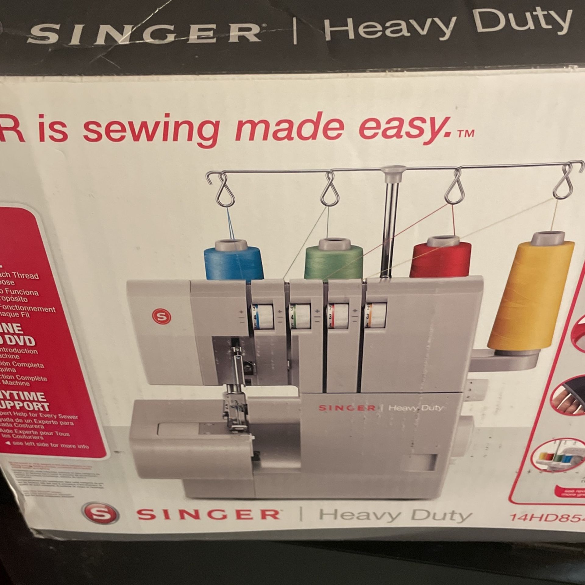 Singer Heavy Duty Serger Sewing Machine – Like New!