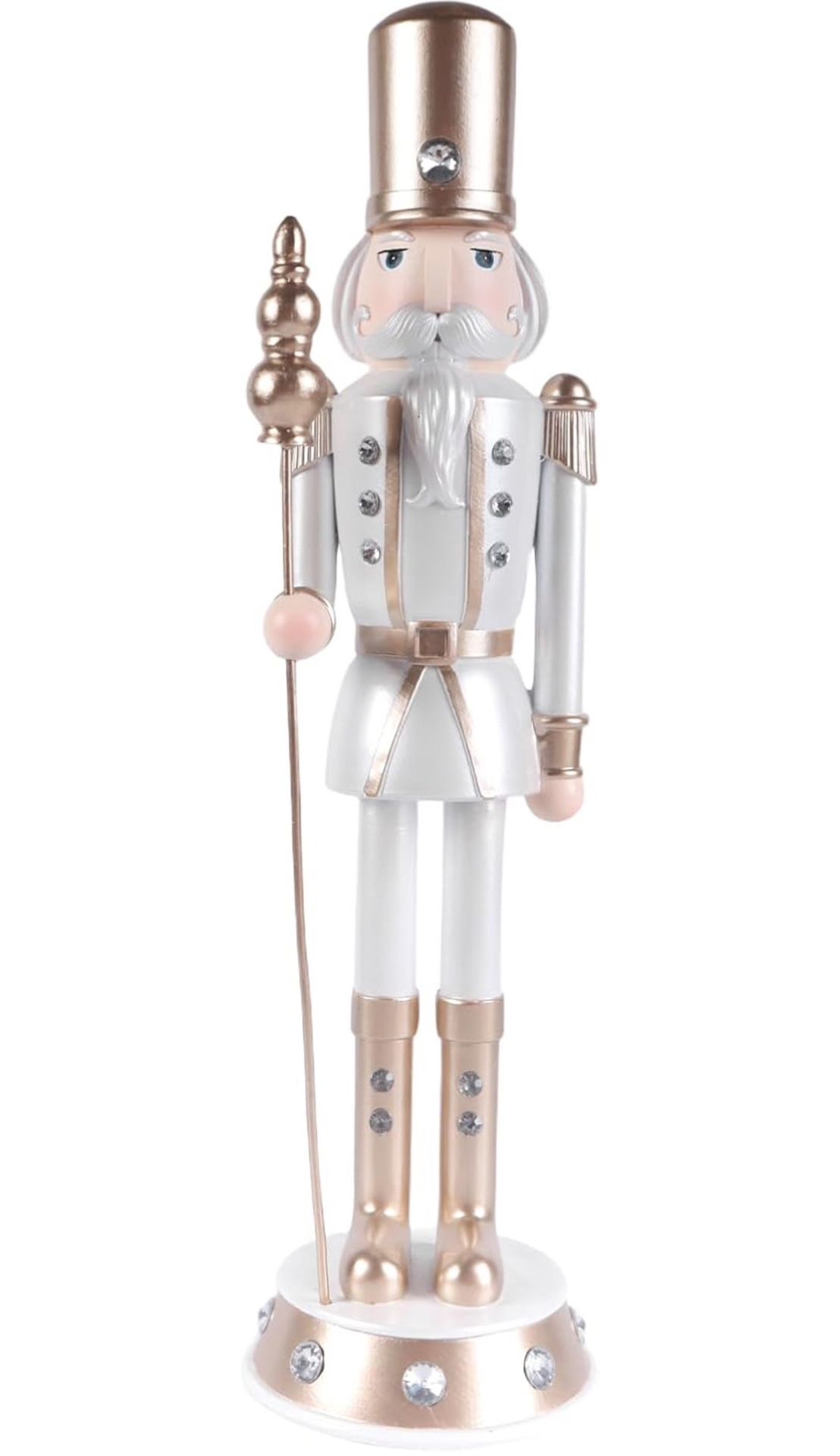 Decorative Nutcracker Christmas Figure, 15.75 Inches Tall，Small Nutcracker Christmas Decoration
