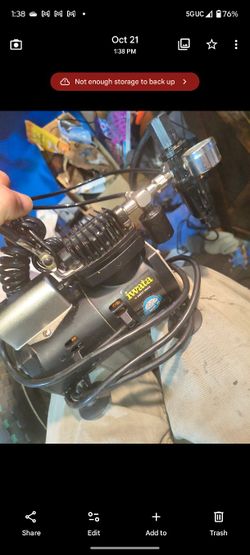 3 Item Package, Iwatta Jet Airbrush Pump, Black Widow Airbrush