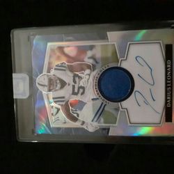 Panini One Darrius Leonard Autographed & Game Material