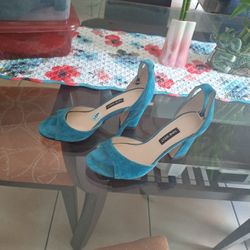 Aqua Blue Or Teal Heels