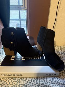 Open-Toe Low-Heel Boots