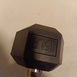 Pair 15lb Dumbbells 