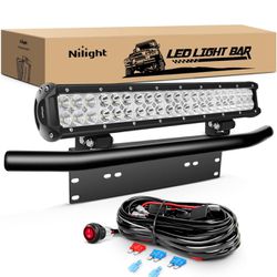 Nilight 20Inch 126W LED Light Bar Spot Flood
