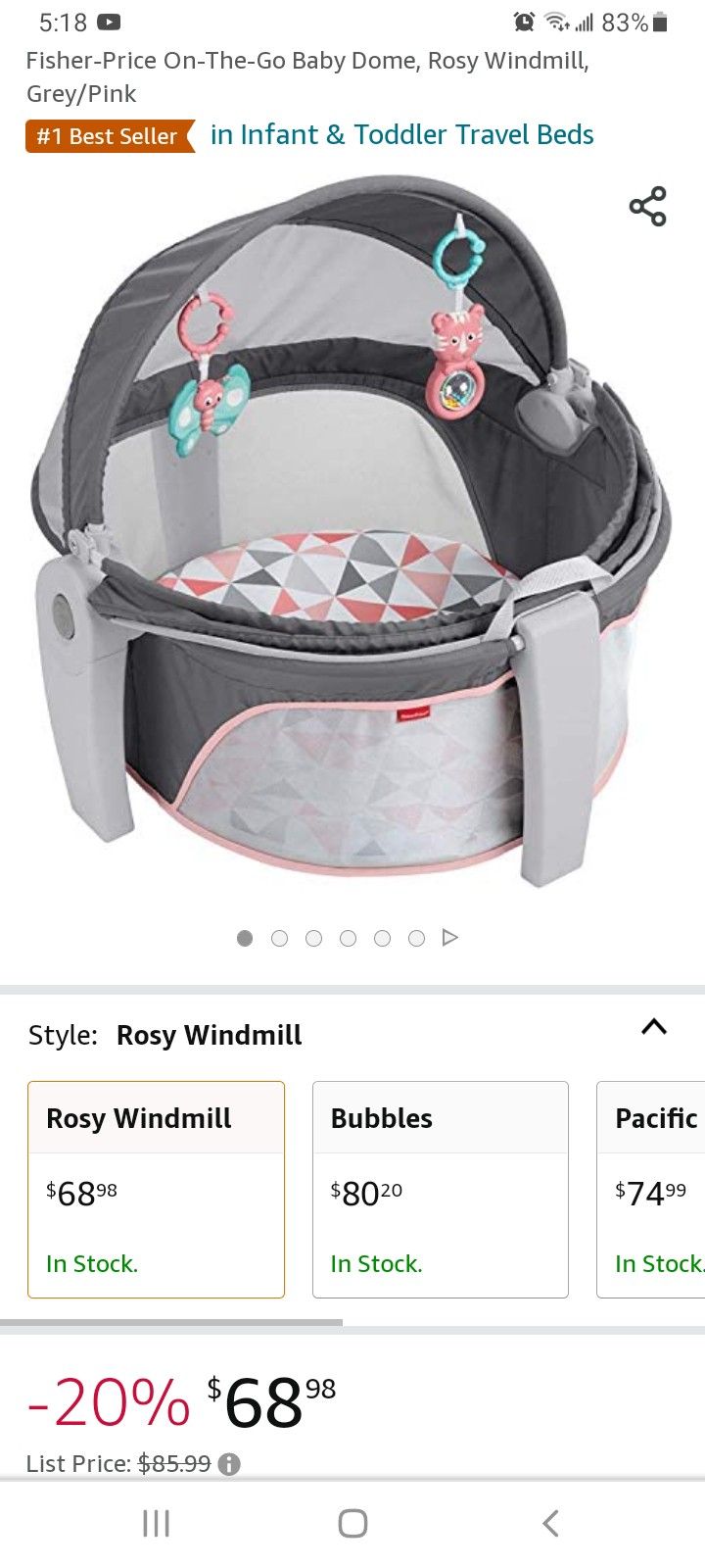 SUN SHADE DOME FOR BABY
