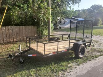 Heavy duty 5x10 ramp gate trailer