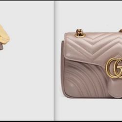 Authentic Gucci  Marmont Medium Leather Matelasse Beige Shoulder Bag $3,200+tax!!!