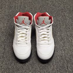 Nike Air Jordan 5 Retro Fire Red 2013 136027-100 Size 10.5 