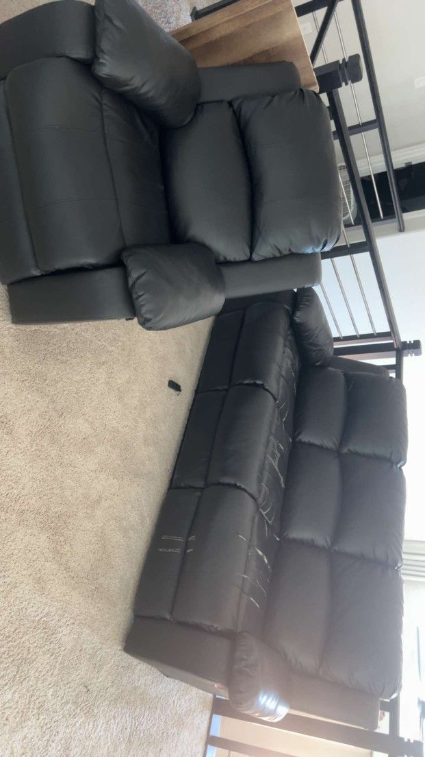 Black Leather Couches For Sale