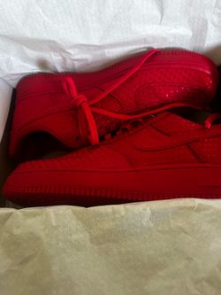 Nike Air Force 1 All-Red Low-Top Sneakers