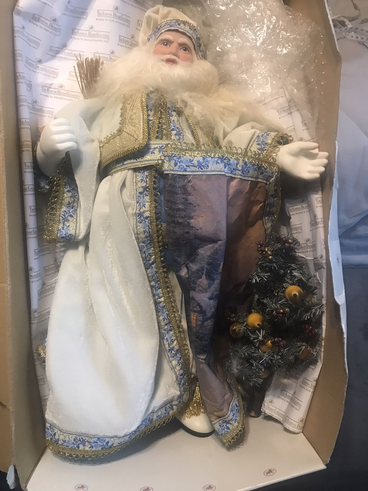 Thomas Kinkade Santa Claus Doll