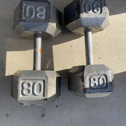 Dumbbells 80 pounds