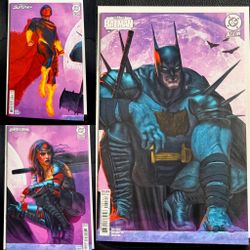 MARK SPEARS-Absolute Batman SUPERMAN Wonder Woman #1 Connecting Cover SET