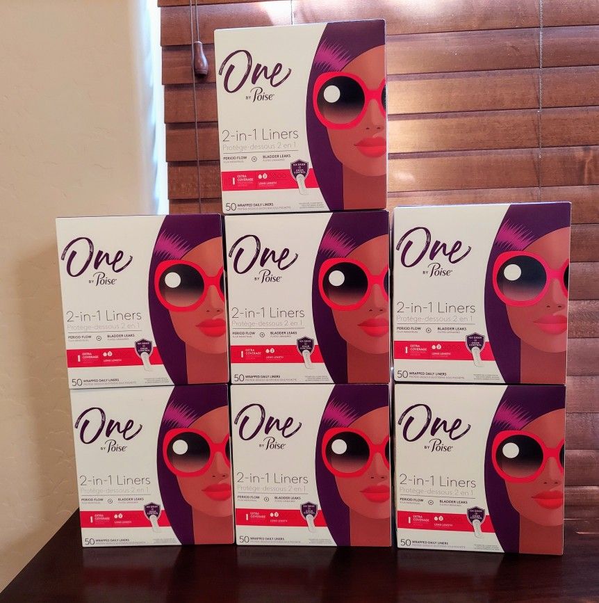 One By Poise Bundle  (50 Count Each)  - All For $20