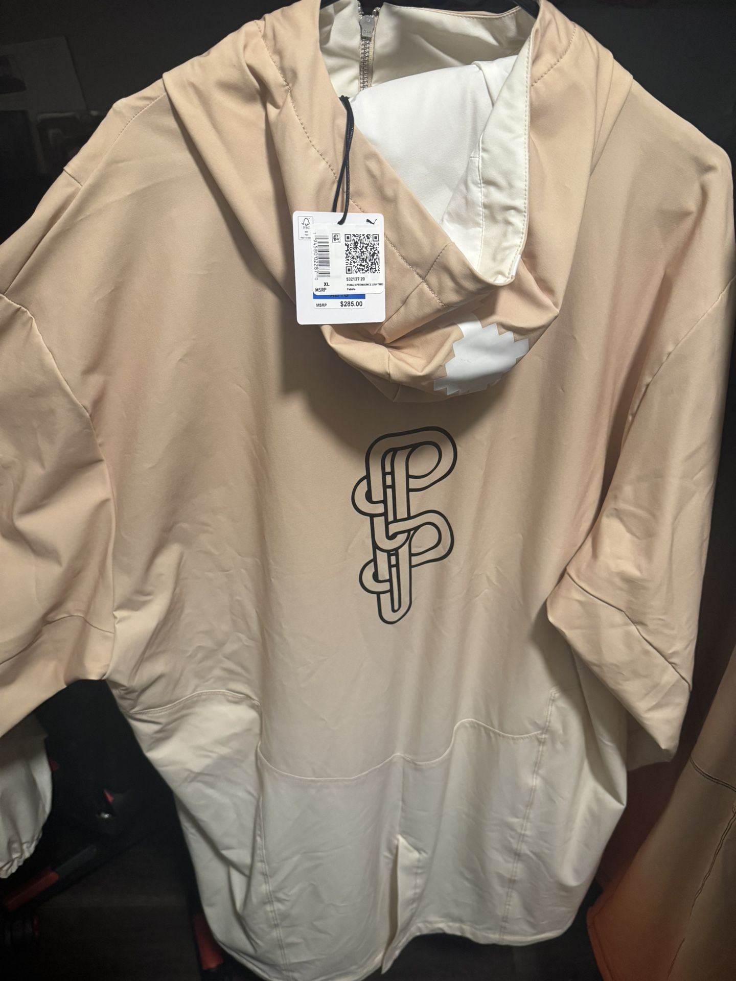 Puma x Pronounce Lightweight Pebble Full Zip Hooded Jacket 532137-20 Men Size XL