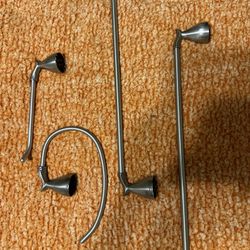 Glacier Bay Bathroom Accessories 4 Pieces Brushed Nickel 