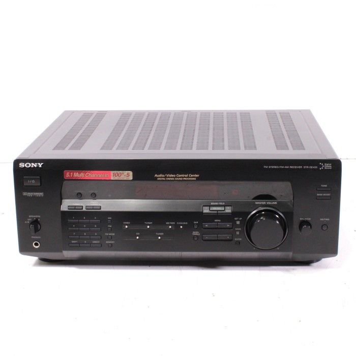 Sony STR-DE435 5.1-CH AM/FM Audio Video AV Receiver 100W (2000) (NO REMOTE)