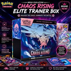 Pokémon TCG Mega Evolution: Chaos Rising Elite Trainer Box (ETB) Factory Sealed