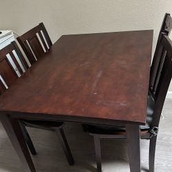 Table with four Chairs 