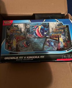 Pokemon greninja ex and kingdra ex collection box
