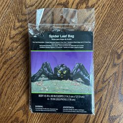 Giant Spider, Leaf Bag, Halloween Yard Decoration