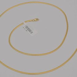 10K Solid Yellow Gold Miami Cuban Chain Link Necklace 22 Inches