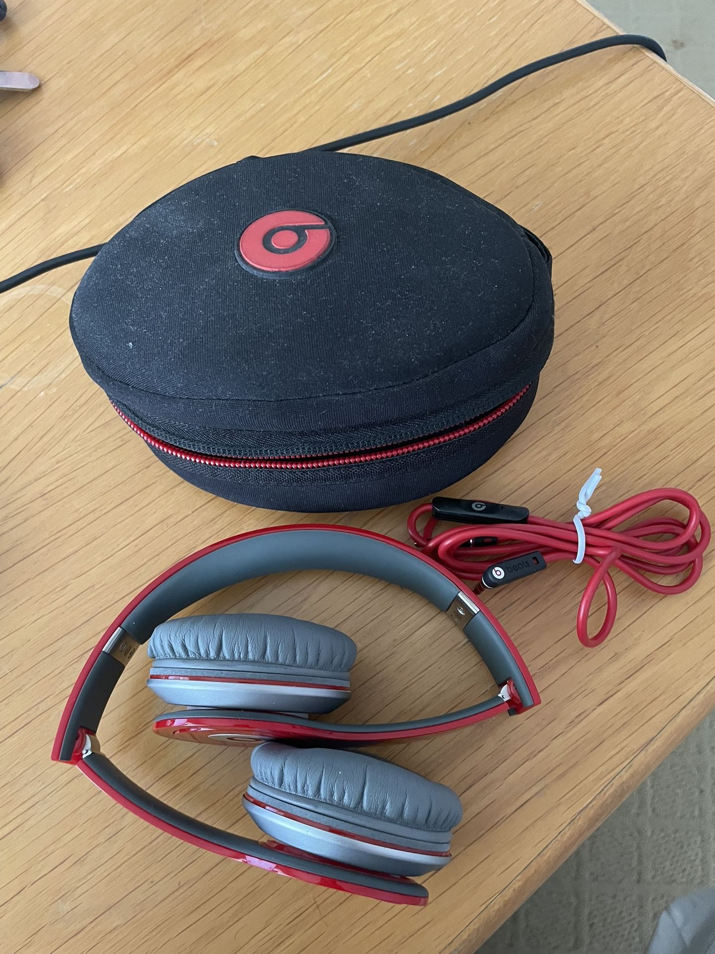 Beats Solo Red- Pristine, Hardly Used