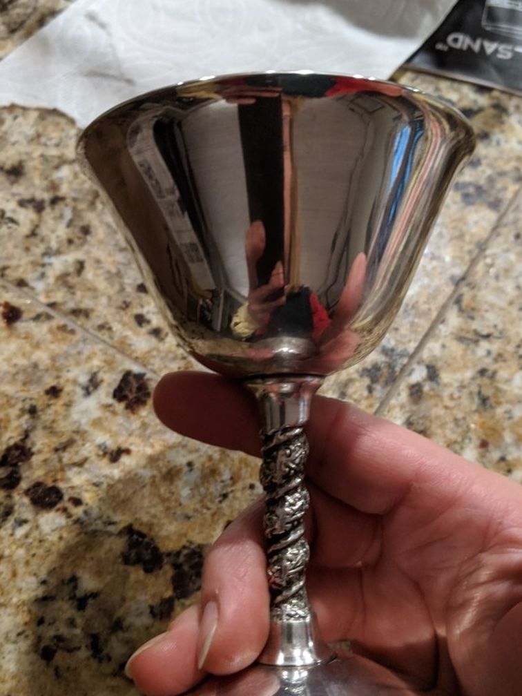 Two Silverplate Gobblet A