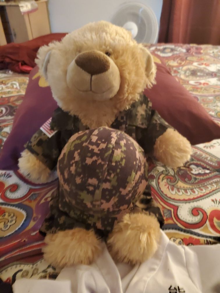 Build A Bear BABW Teddy Bear with extra outfits