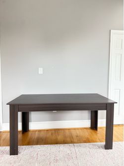 63” Dark Wood Table
