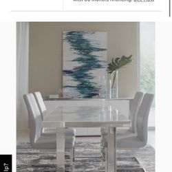 White Dining Table City Funiture