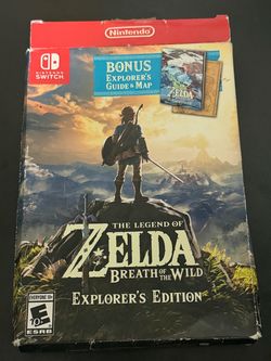 Zelda Breath of the Wild with Map bundle