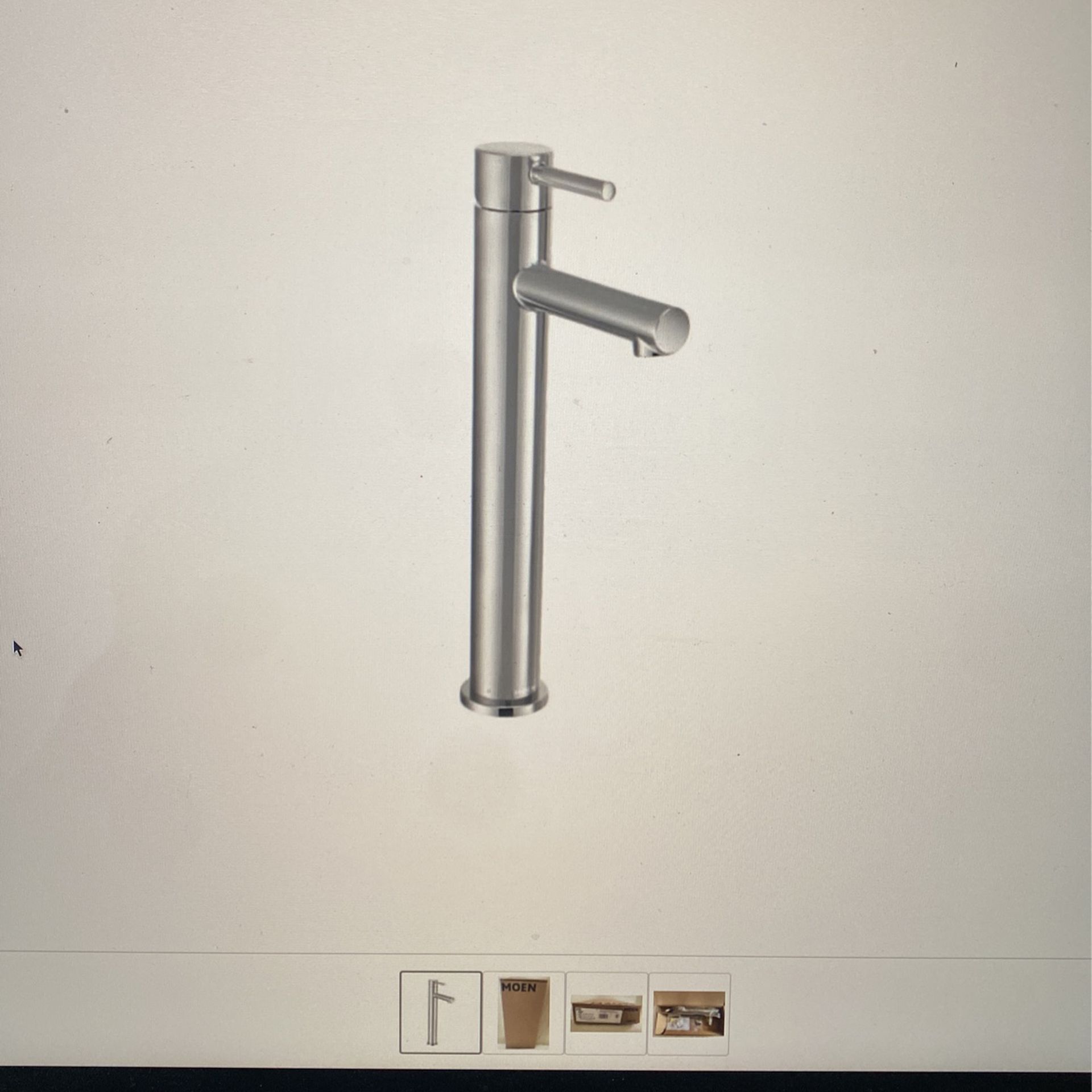 Moen 6192 single handle one whole bathroom faucet stainless steel chrome