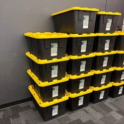 One Brand New Jumbo Storage Container Box Bin Tote ($13/each - 26 Avail - 27 Gallon)