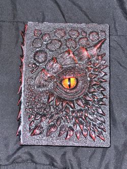 3D Engraved Dragon Book Journal