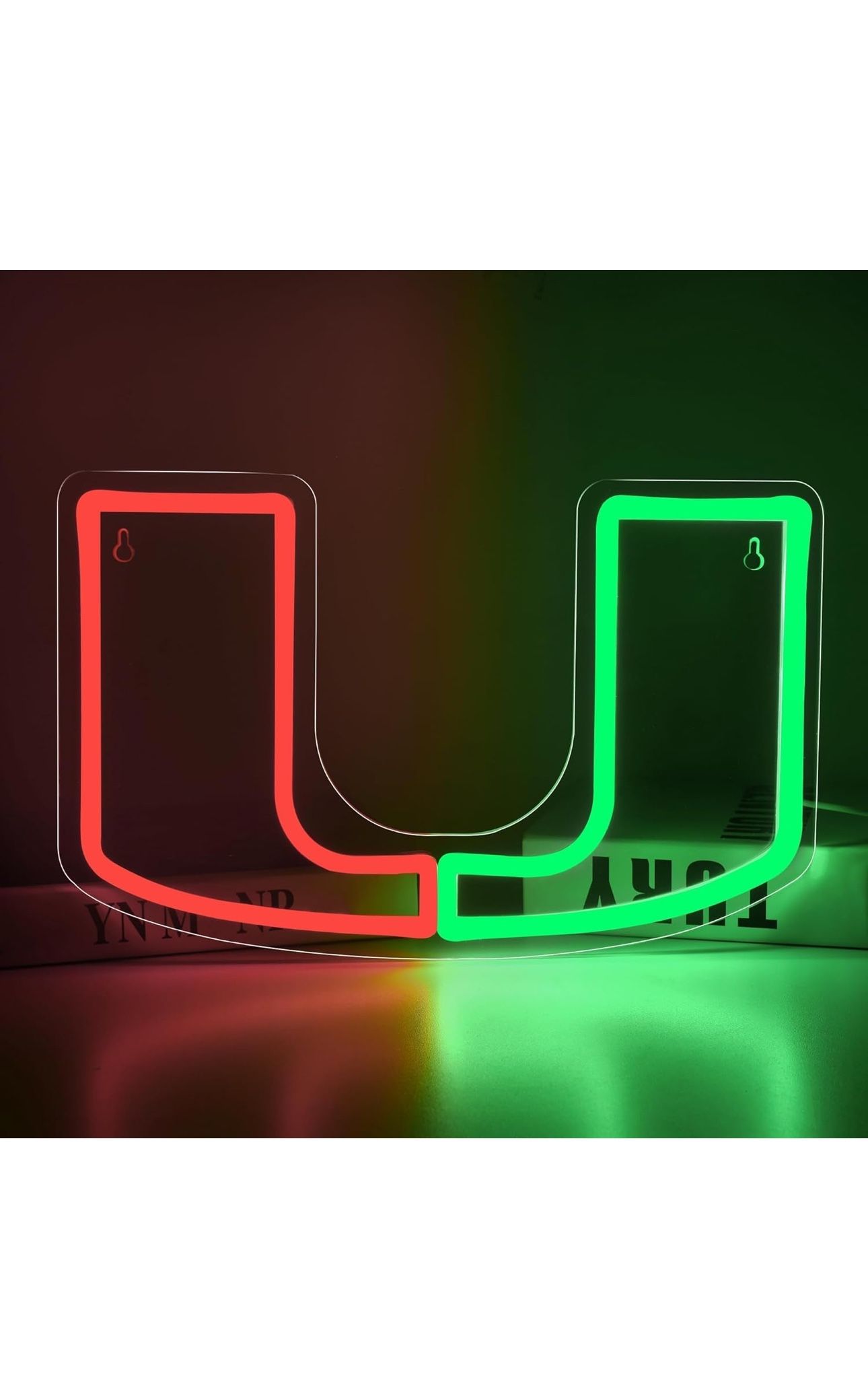 University Neon Signs,College Neon LED Sign,University Football Team Logo Neon Sign for Room Decor,Dorm Decoration for College Students Gifts for Spor