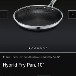 Hex Clad Hybrid Fry Pan with Lid, 10"