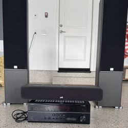 YAMAHA AV RECEIVER RX-V385 (with 3 Speakers)