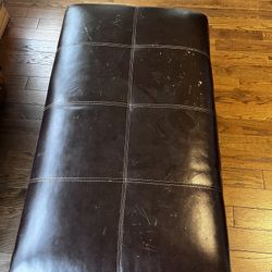 Large Ottoman Faux leather 