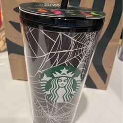 2021 Starbucks Halloween Grande Spiderweb Tumbler 