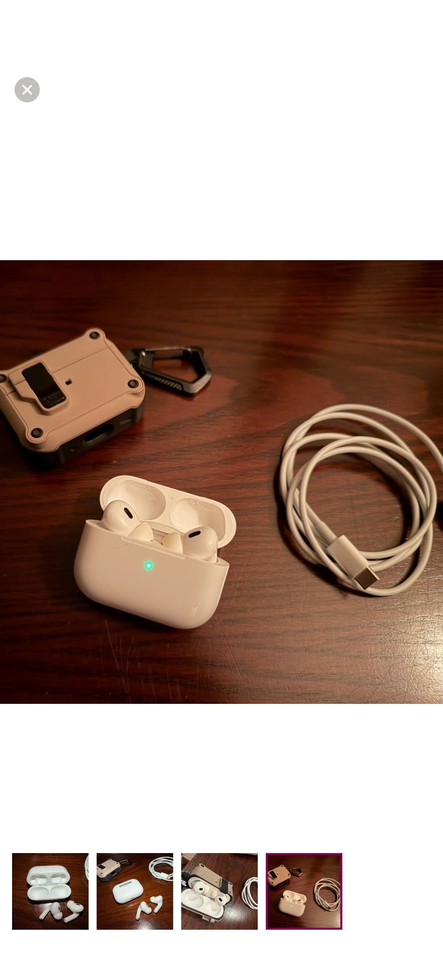 AirPods Pro 2 with Lightning cable