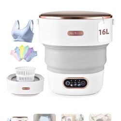 Negom Mini Portable Washing Machine Travel, Portable Foldable Mini Washing Machine for Apartments Dorms Camping Travel Laundry with Spin Baby Clothes