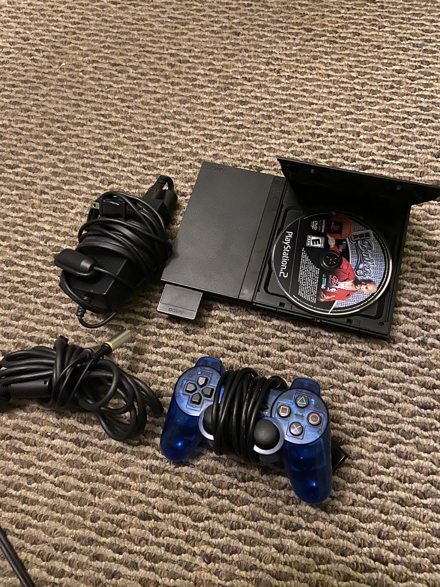 PlayStation 2 with OG Chords and 2 games