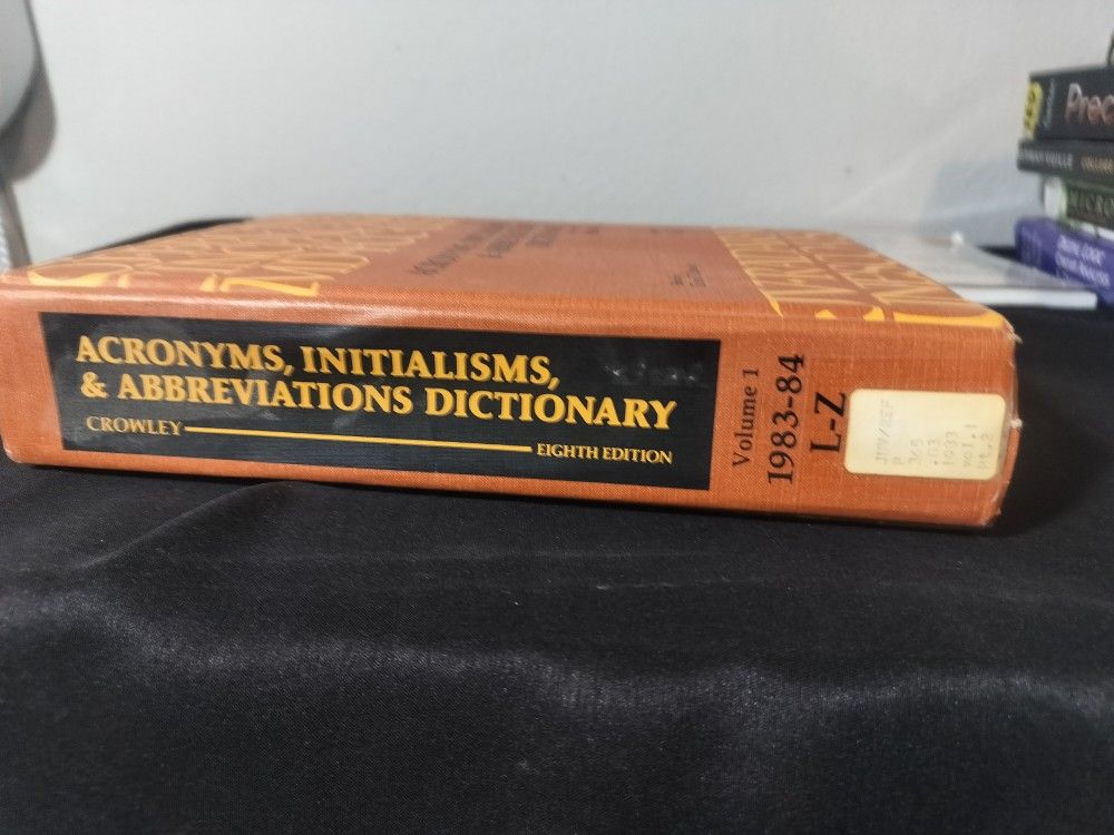 Acronyms, Initialisms, & Abbreviations Dictionary