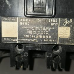 EHB3015 - Westinghouse Circuit Breaker
